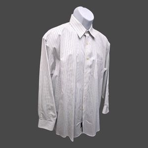 Mens Stripped long sleeve dress shirt. 16.5 / 33